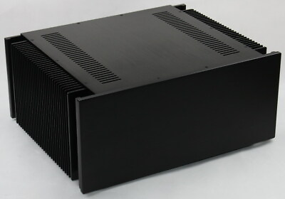 #ad NEW Luxury Black Class A All Aluminum Amplifier Enclosure Chassis Box WA107 $298.00