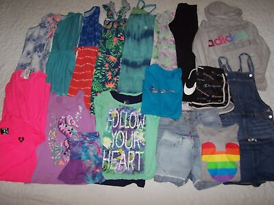 #ad Lot of Girls Size 10 12 Spring amp; Summer Clothing 20 Items #G10 12 Y3 $65.00