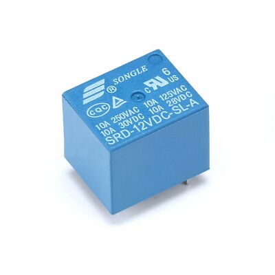 #ad Blue Mini 12V 10A DC SONGLE Power Relays SRD 12VDC SL A T73 4 Pins AU $1.58