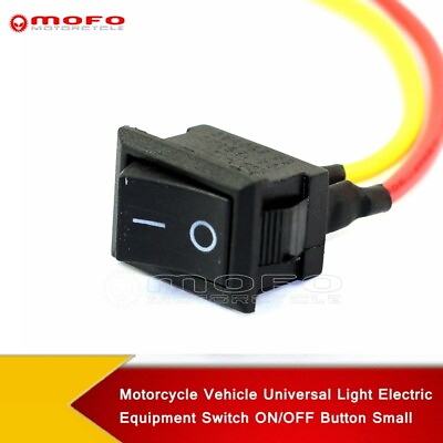 #ad 2 Wire Black AC 6A 10A 250V Rocker Switch Universal For Light Electric Equipment $4.59