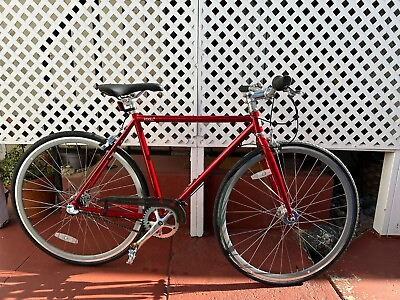 #ad Chrome Red Pixel 3 Speed bicycle SLIGHTLY USED $300.00