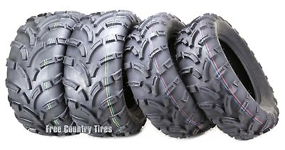 Set of 4 WANDA ATV Tires 25x8 12 25x8x12 Front amp; 25x10 12 25x10x12 Rear 6PR Mud $254.85