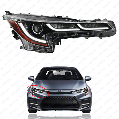#ad For 2020 2021 Toyota Corolla SE XLE XSE Headlight Headlamp LED Passenger Side $139.95