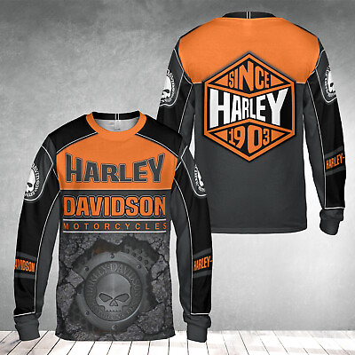 #ad #ad Persionalized Harley Davidson Motorcycles Long Sleeve Limited Edition 3D S 5XL $29.90