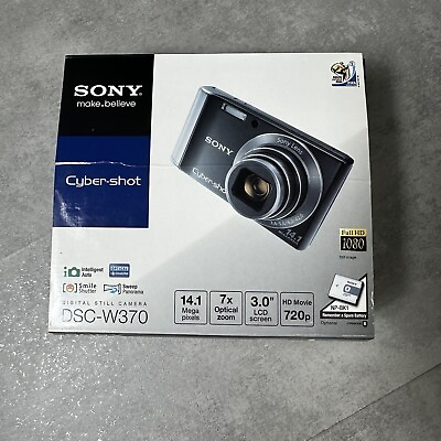 #ad Sony CyberShot DSC W370 RED 14.1 MP Digital Camera SD Card amp; Accessories Works $130.50