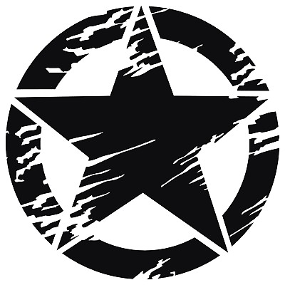 #ad #ad Distressed USA Army Military Star Vinyl Decal Sticker for Jeep Ford Dodge Truck $9.99