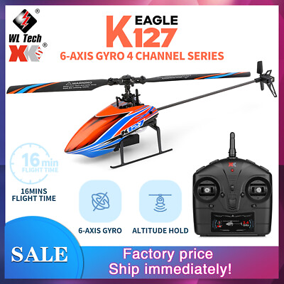 #ad WLtoys K127 Helicopter 2.4G 4CH 6 Aixs Gyroscope Hover Mini RC Helicopter RTF $67.82