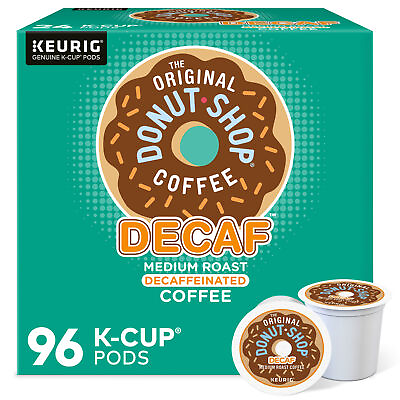 #ad The Original Donut Shop Decaf Keurig K Cup Pods Medium Roast Coffee 96 Count $49.99