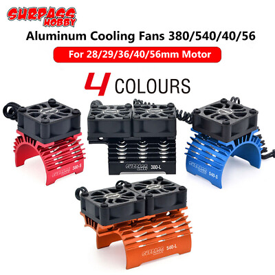 #ad SURPASS RC Motor Cooling Fan Heatsink for 1 8 1 10 RC Car 380 540 40 56 Motor $27.99