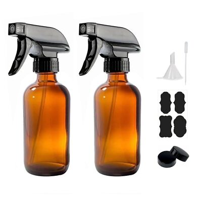 #ad Amber Glass Spray Bottles 2 PackAmber Glass Spray Bottles Large 500ml Amber $11.75