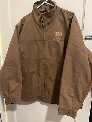 #ad #ad Burks BAY NRA NATIONAL RIFLE ASSOCIATION Brown jacket XL $52.50
