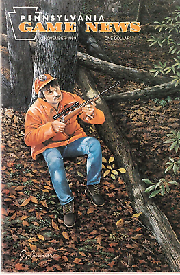 #ad Pennsylvania Game News November 1989 Cover Painting Depicts Squirrel Hunter $5.00