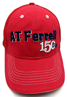 A T FERRELL hat red adjustable cap 150 Years $16.95