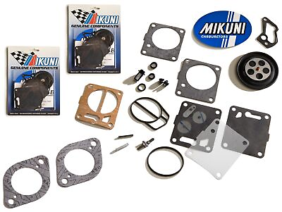#ad Genuine Mikuni Dual Carb Carburetor Rebuild Kit amp; Base Gaskets SeaDoo 951 2 Pack $104.95