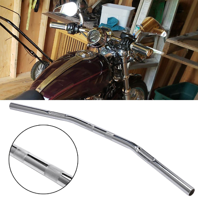 #ad 1quot; Motorcycle Flat Bar Handlebar Chrome For Kawasaki Vulcan 1500 VN1500N Classic $43.56