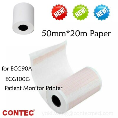 #ad 1pcs 50mm*20m Printer Recording Paper for CONTEC ECG100G ECG80A Patient Monitor $7.99