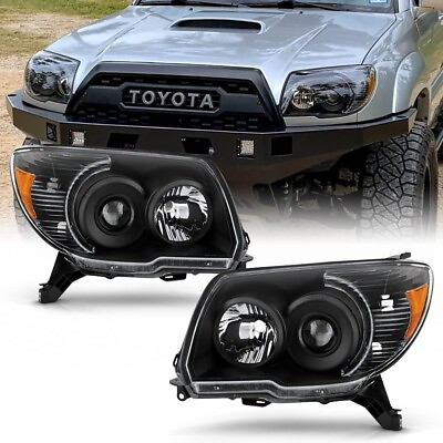 #ad #ad For 2006 2009 Toyota 4Runner 4 Runner BLACK Headlights Replacement Headlamps $255.00