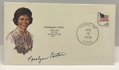 #ad Rosalynn Carter Signed 1977 Inauguration First Day Cover First Lady Auto $99.99