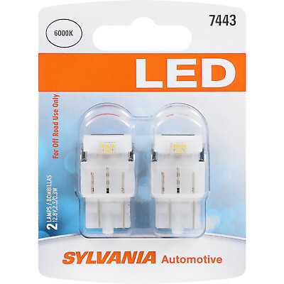 #ad SYLVANIA 7443 T20 LED White Mini Bulb Bright LED Bulb Contains 2 Bulbs $14.75