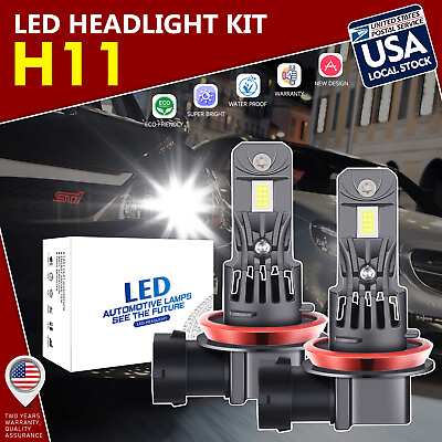 #ad 2X Headlight High OR Low Beam Bulbs For 012 2020 Toyota Tacoma 6000K H11 LED $19.19