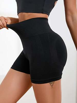 #ad Womens Yoga Shorts Fitness Seamless Sportwear $18.39