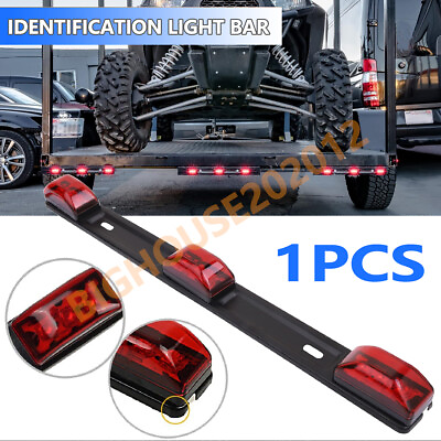 #ad Stainless LED Red ID Light Bar Truck Boat Trailer Marker Clearance Lights 14quot; US $11.92