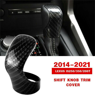 #ad For Lexus IS250 350 200T 2014 2021 Carbon Fiber ABS Shift Knob Trim Cover Trim $12.49