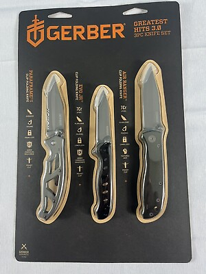 Gerber 3 Piece Folding Knife Set Gerber Gear Greatest Hits 3.0 $14.99