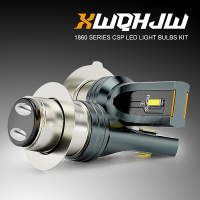 #ad 2Pcs 6V 6 Volt H6M P15D SMD LED Motorbike Front Headlight Bulbs Hi Lo Beams $17.99