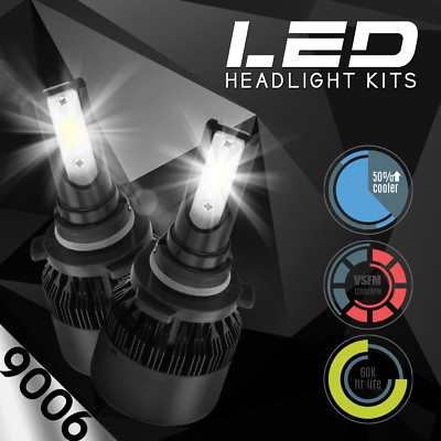 #ad CREE 9006 LED Headlight Lamp Light Bulbs Conversion Kit 388W 38800LM HID 6000K $15.99