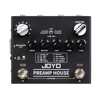 #ad Joyo R 15 Guitar Pedal Digital Preamp House Distortion 18 Tones Footswitch 9V AU $248.99