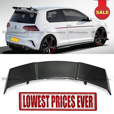 #ad For Volkswagon Golf 7 GTI Revo Style Carbon Fiber Rear Roof Trunk Spoiler Wing $737.35