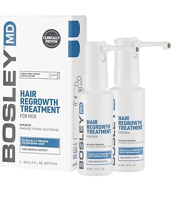 #ad Bosley MD Men Hair Regrowth Treatment Extra Strength 2 PC 60 ml Exp 04 24 $10.49
