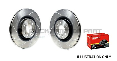 #ad VAUXHALL VX220 2.2 FRONT DIMPLED amp; GROOVED BRAKE DISCS AND MINTEX PADS SET NEW GBP 147.15
