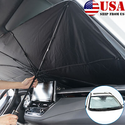 #ad Car Windshield Sun Shade Umbrella Front Window Cover Visor Protector Reflector $11.29