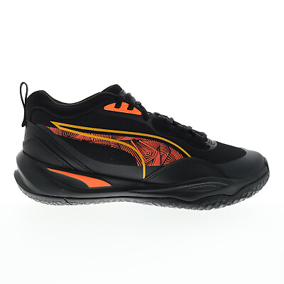 #ad Puma Playmaker Pro Laser 37832301 Mens Black Mesh Athletic Basketball Shoes $47.99