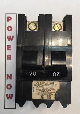#ad Federal Pacific FPE Stab Lok Breaker 2 Pole 20 Amp 240V Thick Ships Today $14.97