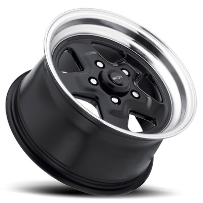 #ad 4 New 15quot; Vision 521H Nitro Wheels 15x7 5x114.3 0 Black Machined Lip Rims 83.1 $512.00