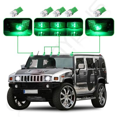 #ad For 03 09 Hummer H2 5x Smoke Green 12V LED Bulb Roof Cab Marker Running Lights $22.17