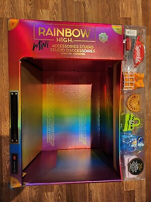 #ad Rainbow High Mini Accessories Studio Handbags Empty Case Display Plus Gifts $39.95
