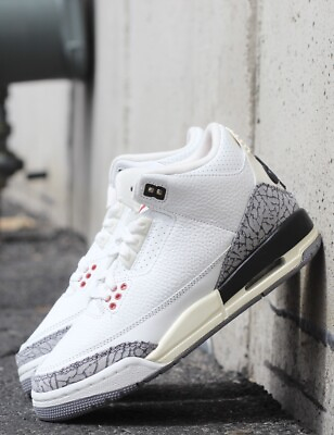 #ad Nike Air Jordan 3 Retro White Cement Reimagined DM0967 100 GS New $150.00