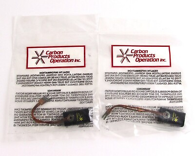 #ad Lot of 2 Carbon Products Operation CPO 763708X03 Graphite Electrical Brush $8.99