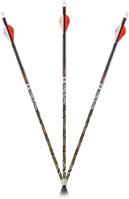#ad Carbon Express Maxima RED MO Contour 6 Pack of Fletched Arrows .350 spine 51192 $69.99