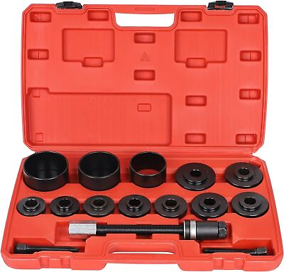 #ad 19Pc Front Wheel Drive Hub Bearing Remover Tool Kit Install Press Adapter Puller $44.99