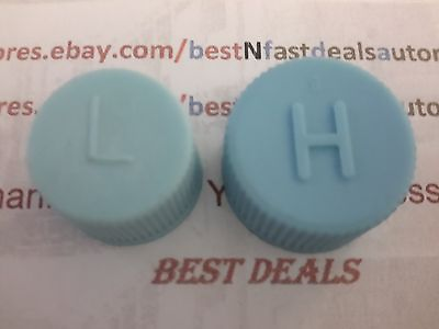 #ad 2 pcs high and low side port Air Conditioning Schrader Valve Caps $5.61