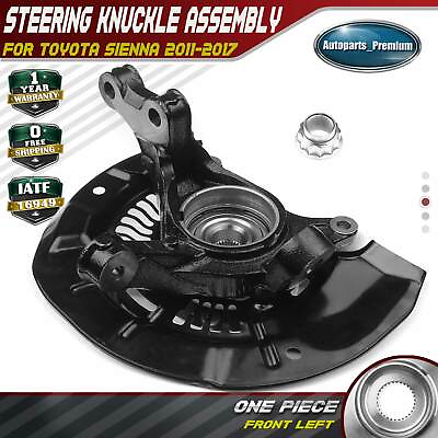 #ad Front LH Steering Knuckle amp; Wheel Hub Bearing Assembly for Toyota Sienna 11 17 $95.99