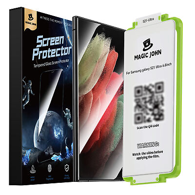 #ad MAGIC JOHN for Samsung Galaxy S21 S22 S23 Ultra Tempered Glass Screen Protector $12.53