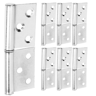 #ad 12 Pcs Joint Flag Hinges Stainless Sturdy Warehouse Door Heavy $14.58