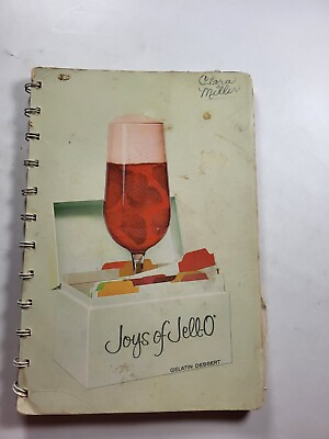 #ad #ad Vintage Joys of Jello O Jello Gelatin Dessert Cookbook General Foods in Tote 1 $6.62