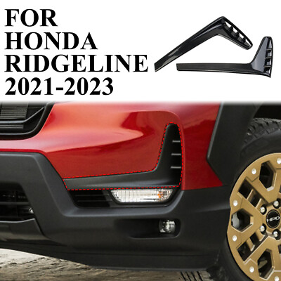 #ad 2Pcs Carbon Fiber Front Fog Light Lamp Trim Cover For Honda Ridgeline 2021 2023 $49.00
